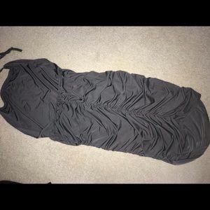 Grey halter dress
